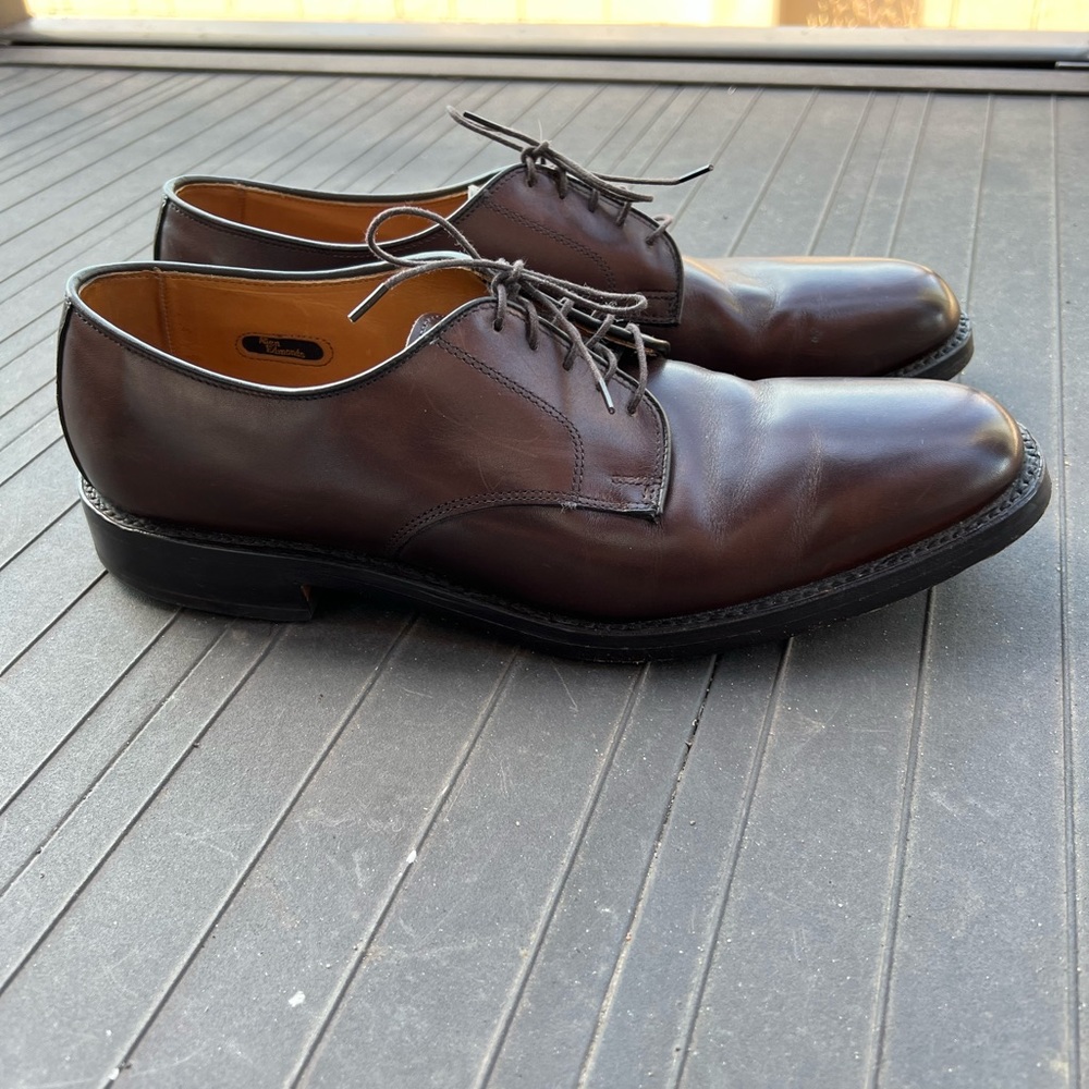 Allen Edmonds Berkeley Brown Leather Oxford Dress Shoe Size 10 Made in USA
